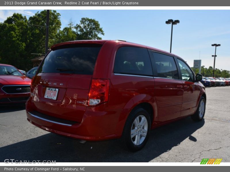 Redline 2 Coat Pearl / Black/Light Graystone 2013 Dodge Grand Caravan Crew
