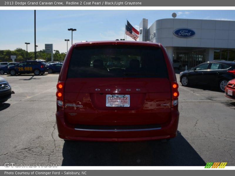 Redline 2 Coat Pearl / Black/Light Graystone 2013 Dodge Grand Caravan Crew