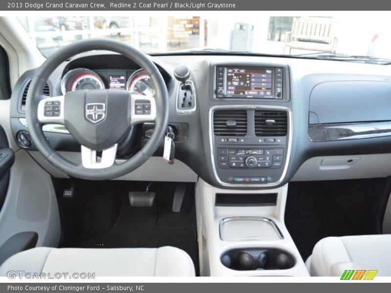 Redline 2 Coat Pearl / Black/Light Graystone 2013 Dodge Grand Caravan Crew