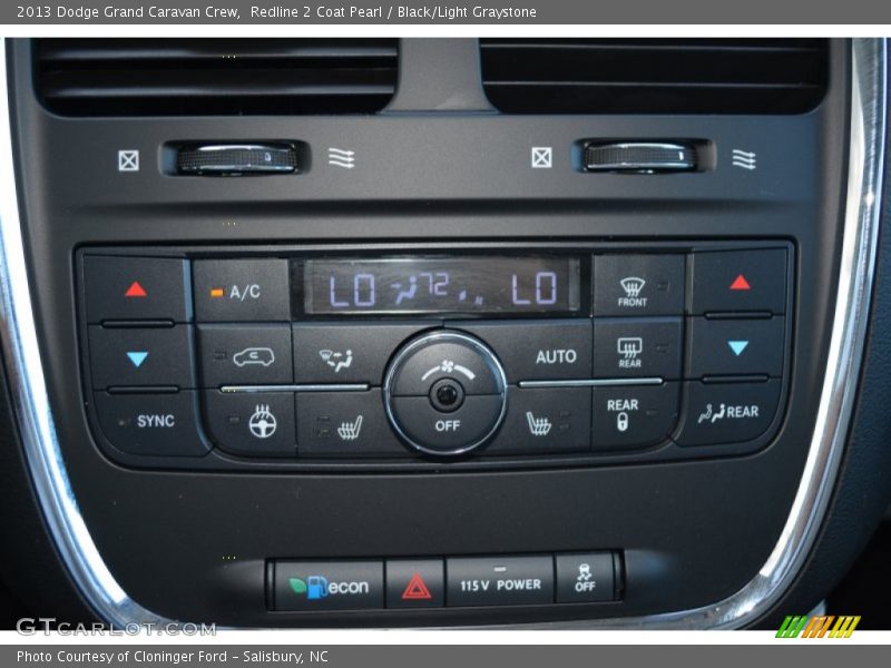 Redline 2 Coat Pearl / Black/Light Graystone 2013 Dodge Grand Caravan Crew