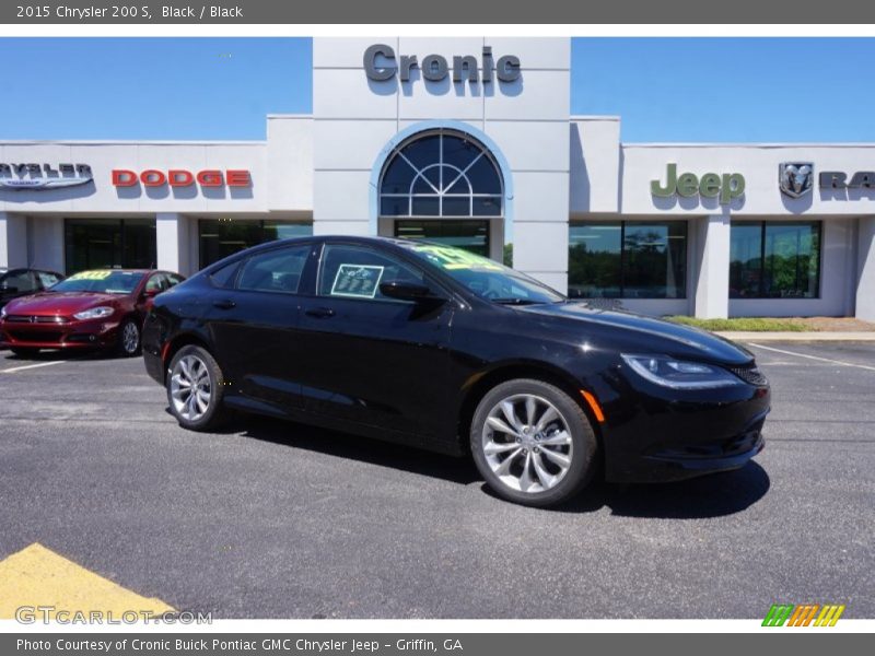 Black / Black 2015 Chrysler 200 S