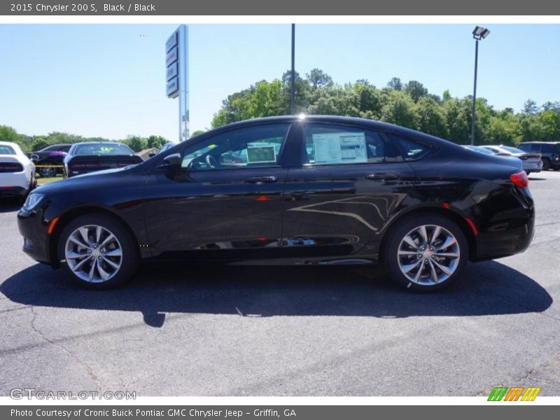 Black / Black 2015 Chrysler 200 S