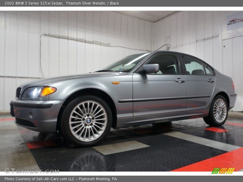 Titanium Silver Metallic / Black 2003 BMW 3 Series 325xi Sedan