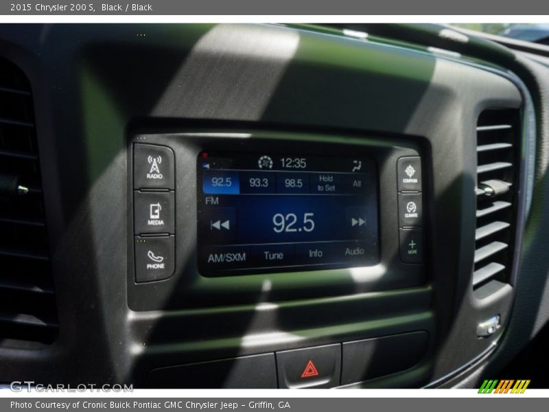 Black / Black 2015 Chrysler 200 S