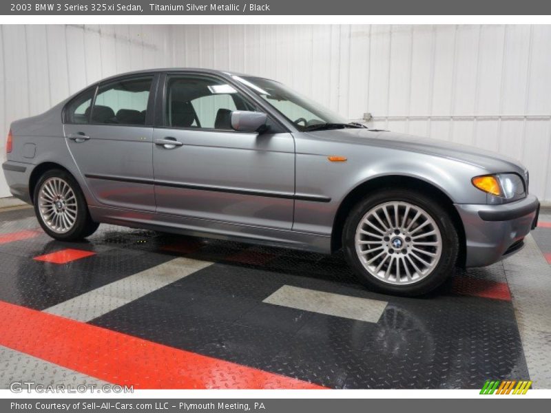 Titanium Silver Metallic / Black 2003 BMW 3 Series 325xi Sedan