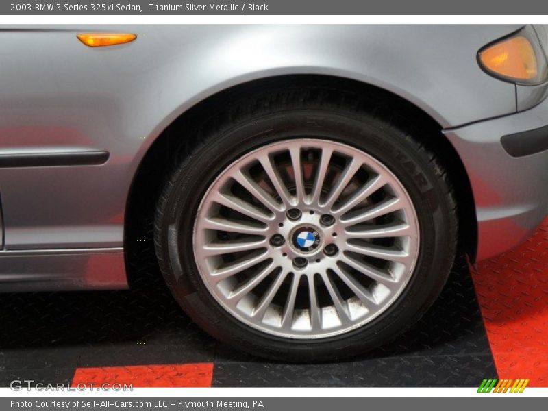 Titanium Silver Metallic / Black 2003 BMW 3 Series 325xi Sedan
