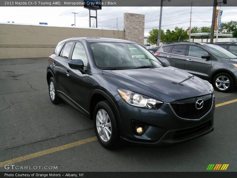 Metropolitan Gray Mica / Black 2013 Mazda CX-5 Touring AWD