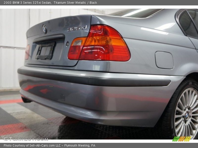 Titanium Silver Metallic / Black 2003 BMW 3 Series 325xi Sedan