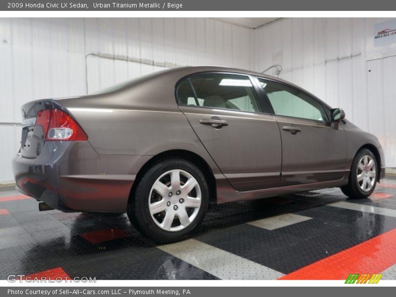 Urban Titanium Metallic / Beige 2009 Honda Civic LX Sedan