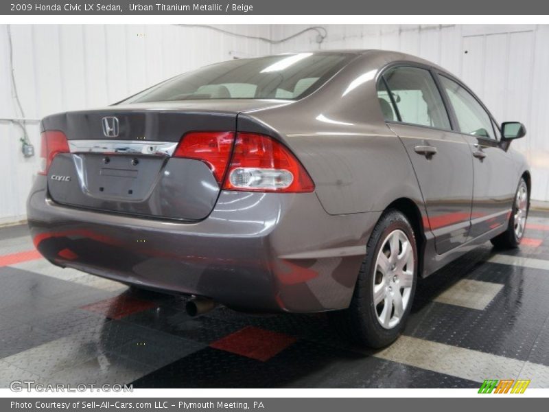Urban Titanium Metallic / Beige 2009 Honda Civic LX Sedan