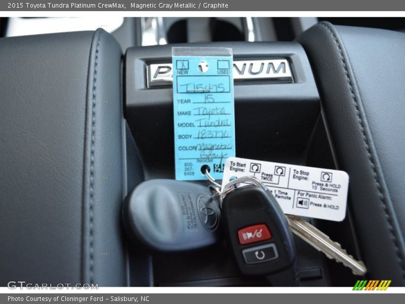 Magnetic Gray Metallic / Graphite 2015 Toyota Tundra Platinum CrewMax