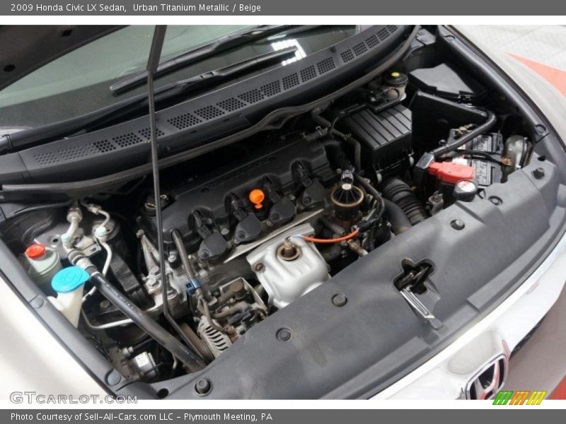 Urban Titanium Metallic / Beige 2009 Honda Civic LX Sedan
