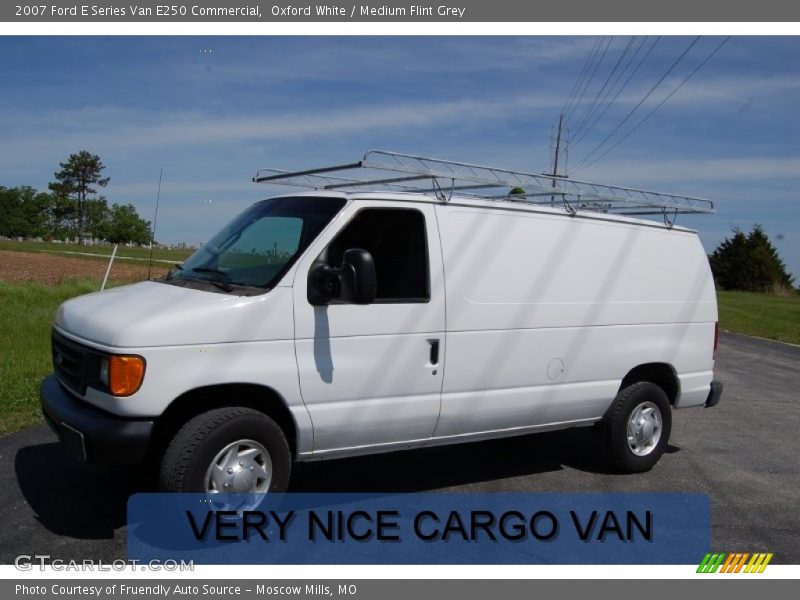 Oxford White / Medium Flint Grey 2007 Ford E Series Van E250 Commercial
