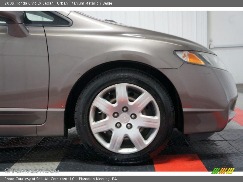 Urban Titanium Metallic / Beige 2009 Honda Civic LX Sedan