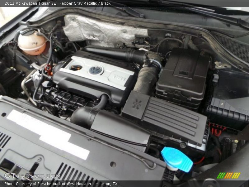 Pepper Gray Metallic / Black 2012 Volkswagen Tiguan SE