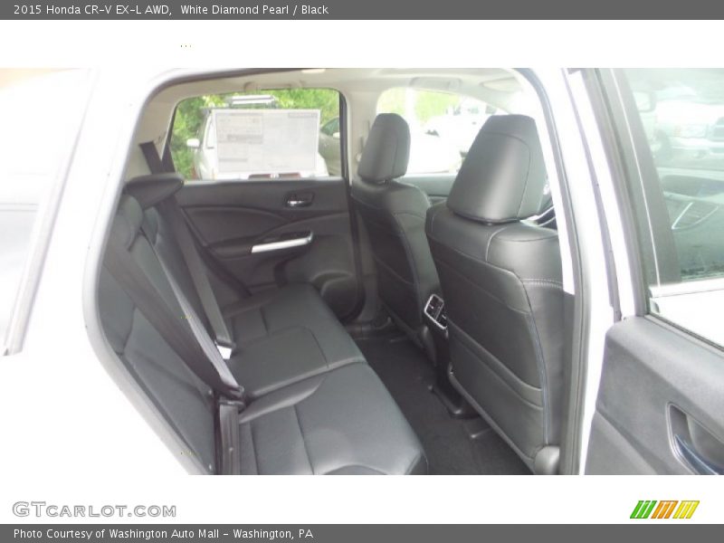 White Diamond Pearl / Black 2015 Honda CR-V EX-L AWD