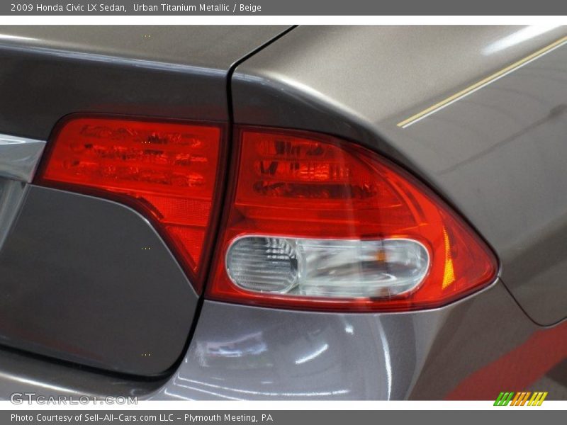 Urban Titanium Metallic / Beige 2009 Honda Civic LX Sedan