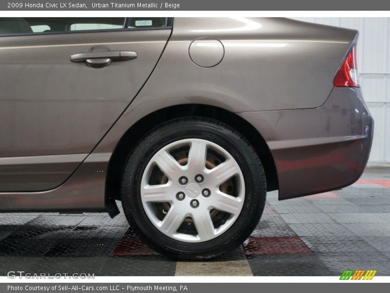 Urban Titanium Metallic / Beige 2009 Honda Civic LX Sedan