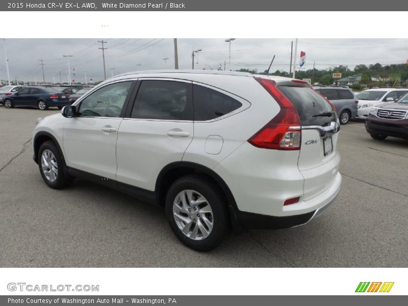 White Diamond Pearl / Black 2015 Honda CR-V EX-L AWD