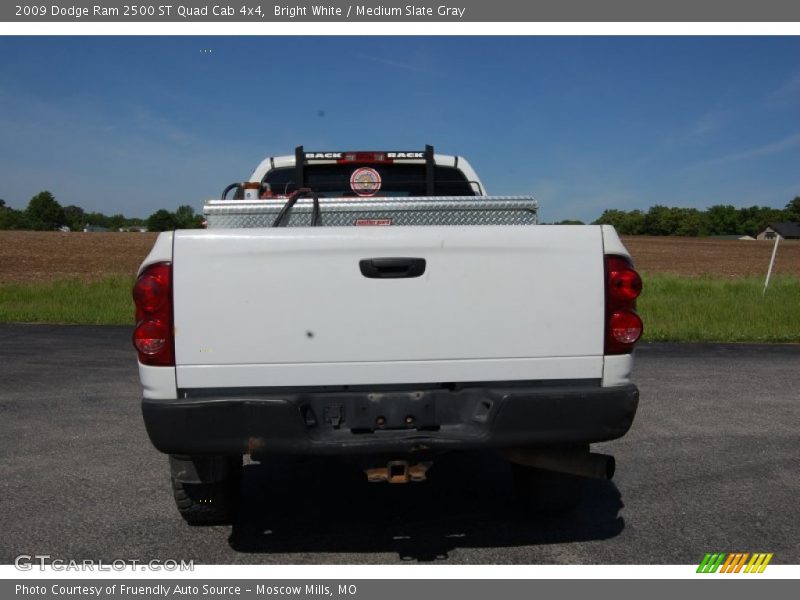 Bright White / Medium Slate Gray 2009 Dodge Ram 2500 ST Quad Cab 4x4