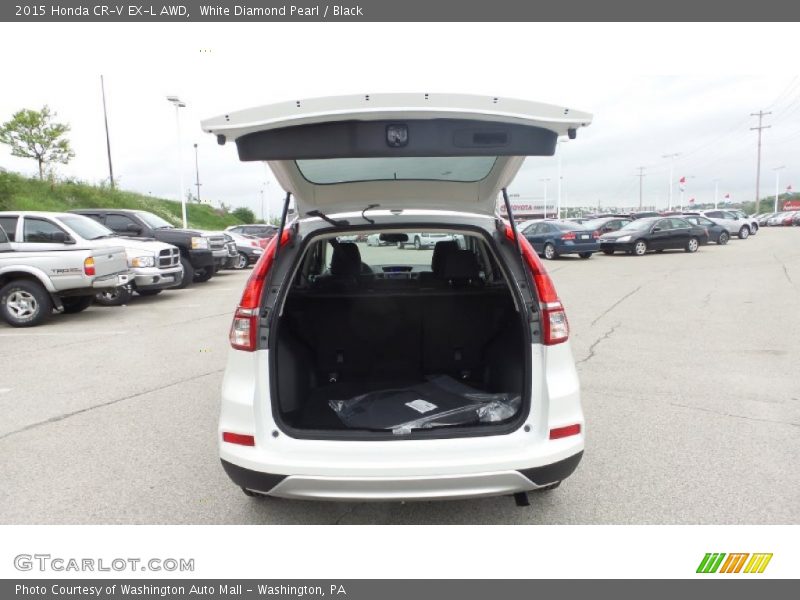 White Diamond Pearl / Black 2015 Honda CR-V EX-L AWD
