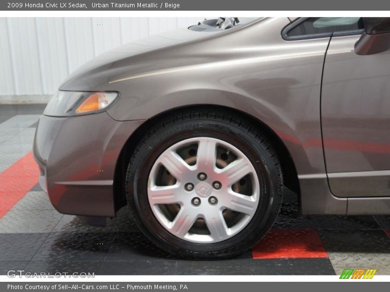 Urban Titanium Metallic / Beige 2009 Honda Civic LX Sedan