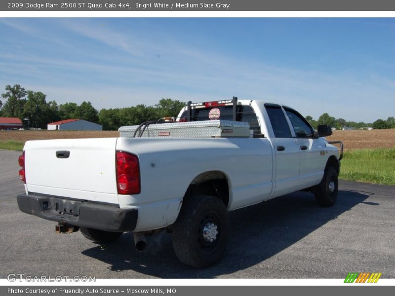 Bright White / Medium Slate Gray 2009 Dodge Ram 2500 ST Quad Cab 4x4