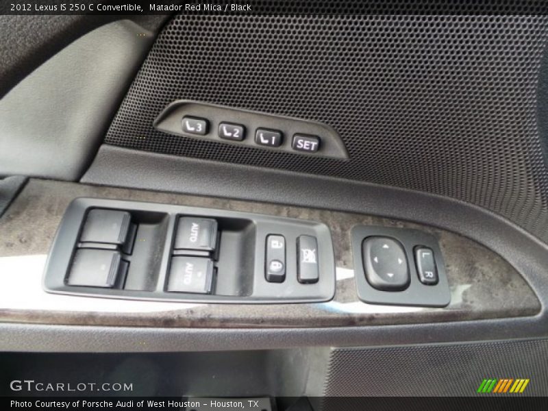 Matador Red Mica / Black 2012 Lexus IS 250 C Convertible