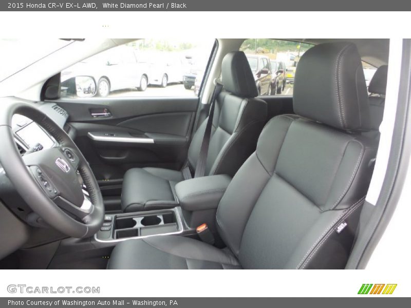 White Diamond Pearl / Black 2015 Honda CR-V EX-L AWD