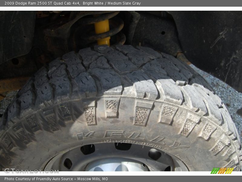 Bright White / Medium Slate Gray 2009 Dodge Ram 2500 ST Quad Cab 4x4