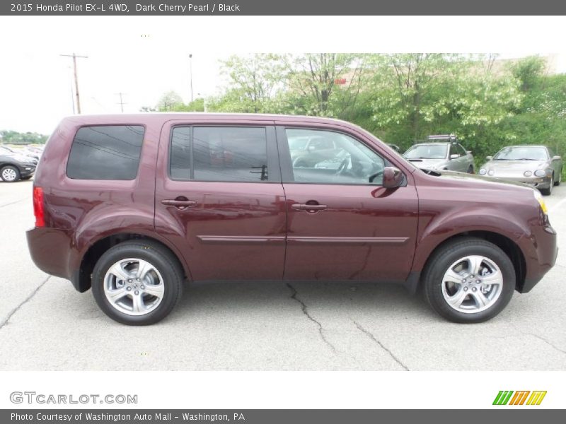 Dark Cherry Pearl / Black 2015 Honda Pilot EX-L 4WD