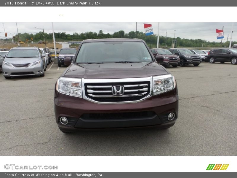 Dark Cherry Pearl / Black 2015 Honda Pilot EX-L 4WD