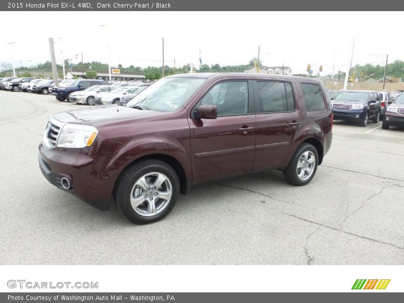 Dark Cherry Pearl / Black 2015 Honda Pilot EX-L 4WD