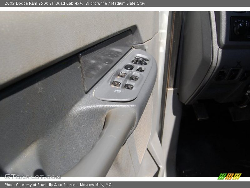 Bright White / Medium Slate Gray 2009 Dodge Ram 2500 ST Quad Cab 4x4