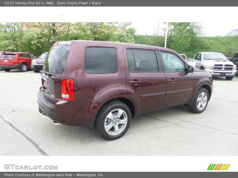 Dark Cherry Pearl / Black 2015 Honda Pilot EX-L 4WD