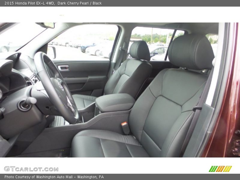 Dark Cherry Pearl / Black 2015 Honda Pilot EX-L 4WD