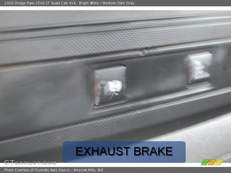 Bright White / Medium Slate Gray 2009 Dodge Ram 2500 ST Quad Cab 4x4