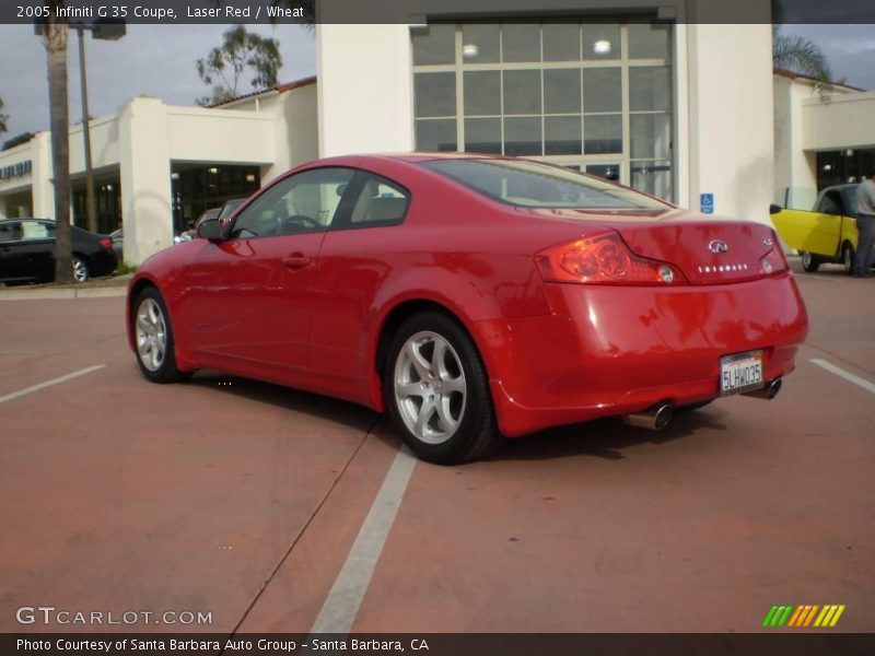 Laser Red / Wheat 2005 Infiniti G 35 Coupe