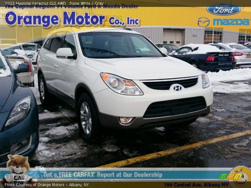 Stone White / Gray 2012 Hyundai Veracruz GLS AWD