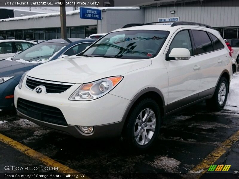Stone White / Gray 2012 Hyundai Veracruz GLS AWD