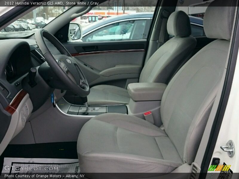 Stone White / Gray 2012 Hyundai Veracruz GLS AWD