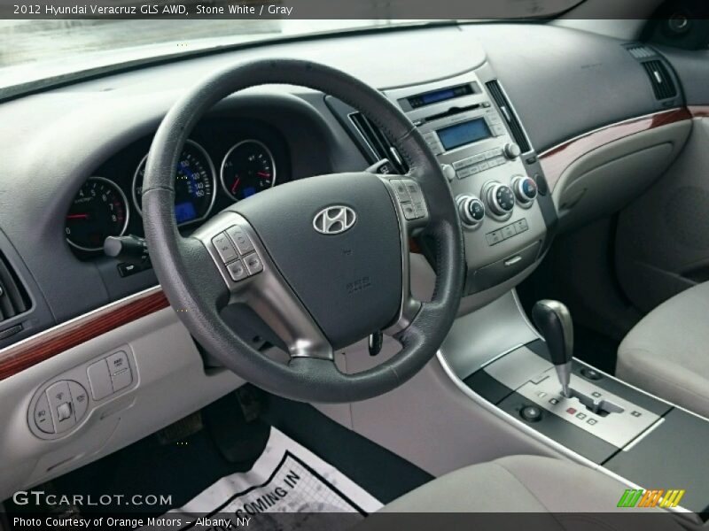 Stone White / Gray 2012 Hyundai Veracruz GLS AWD