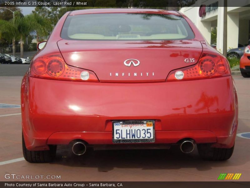 Laser Red / Wheat 2005 Infiniti G 35 Coupe