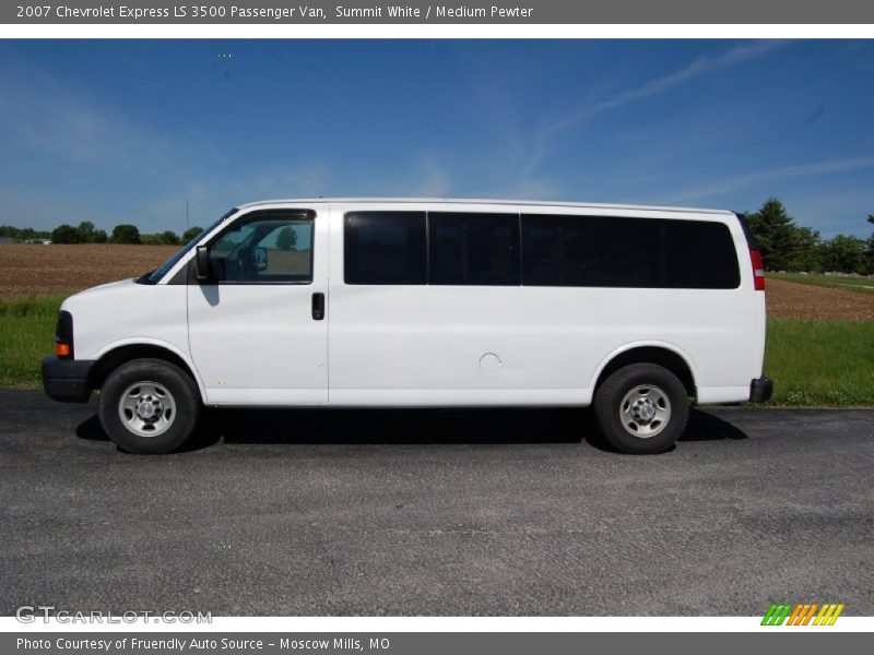 Summit White / Medium Pewter 2007 Chevrolet Express LS 3500 Passenger Van