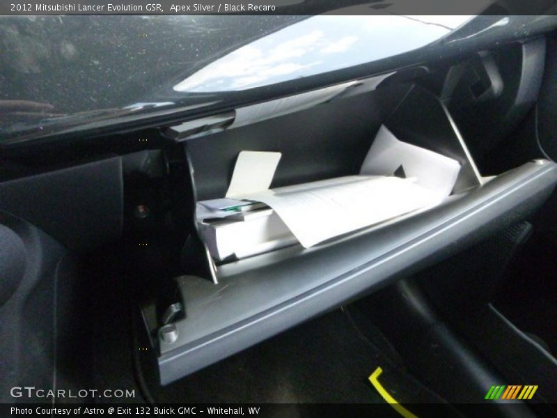 Apex Silver / Black Recaro 2012 Mitsubishi Lancer Evolution GSR