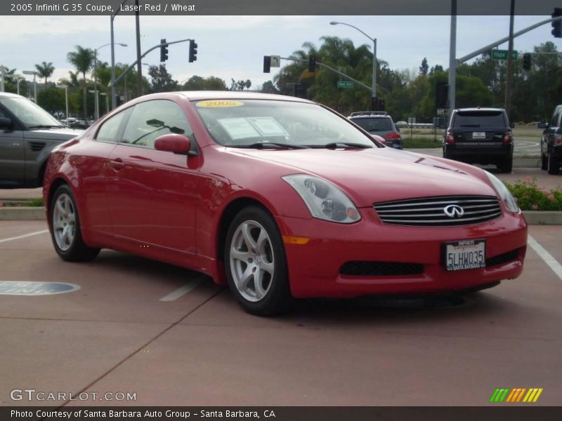 Laser Red / Wheat 2005 Infiniti G 35 Coupe