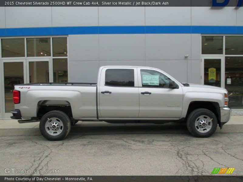 Silver Ice Metallic / Jet Black/Dark Ash 2015 Chevrolet Silverado 2500HD WT Crew Cab 4x4