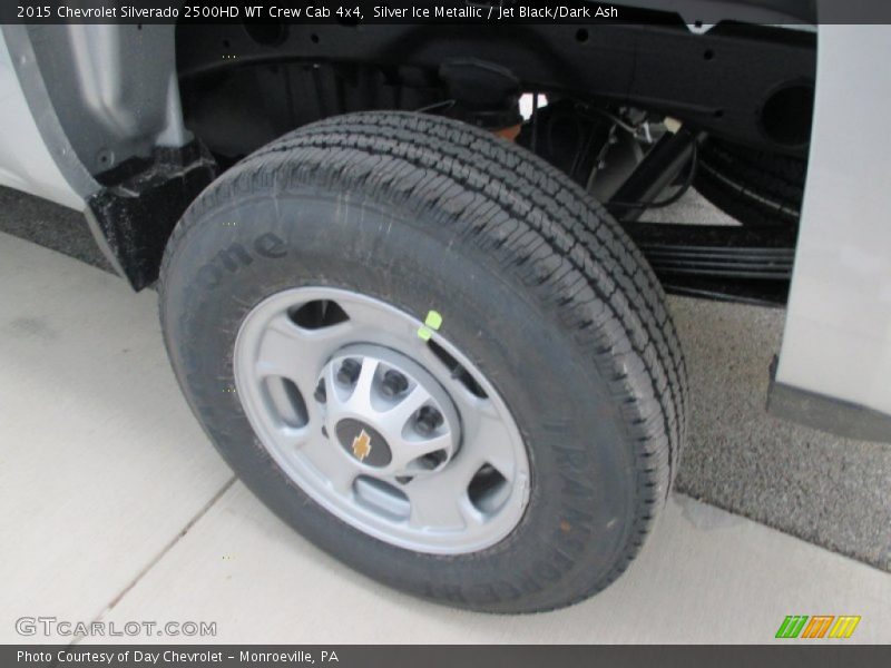 Silver Ice Metallic / Jet Black/Dark Ash 2015 Chevrolet Silverado 2500HD WT Crew Cab 4x4