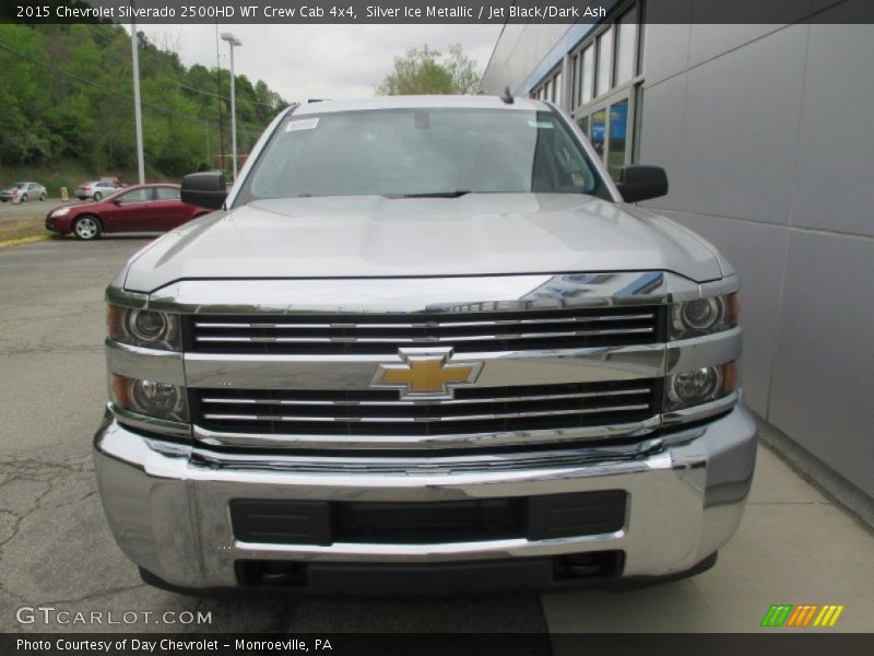 Silver Ice Metallic / Jet Black/Dark Ash 2015 Chevrolet Silverado 2500HD WT Crew Cab 4x4