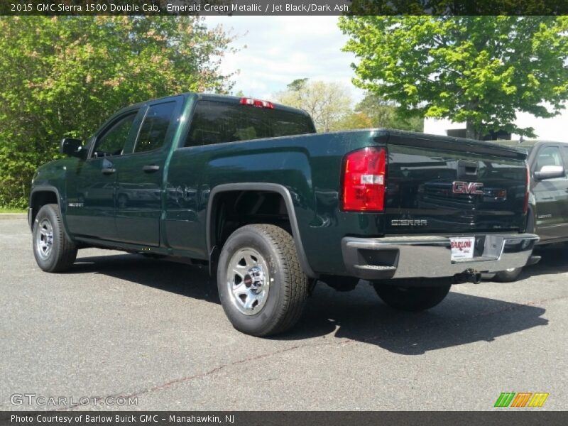 Emerald Green Metallic / Jet Black/Dark Ash 2015 GMC Sierra 1500 Double Cab